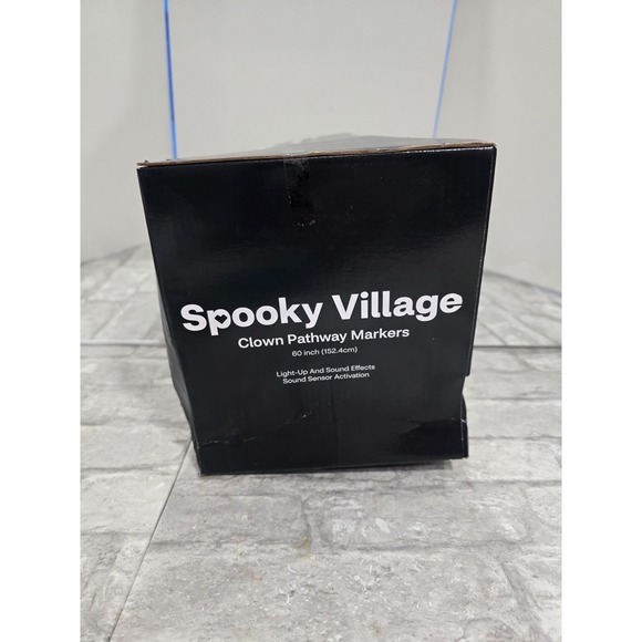Spooky‎ Village Clown Pathway Markers Lights, Noises, Sound Activated NIB VIDEO - Picture 6 of 11